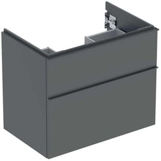 Keramag Geberit Icon Mueble Bajo Lavabo, 2 Cajones, 74x61,5x47,6 Cm