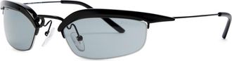 Prada Narrow Cat-eye Sunglasses - Black - One Size