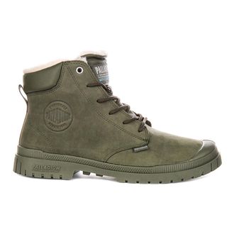 Palladium Winter Boots, male, Green, 9 UK, Sp20 Cuff Leather Boot