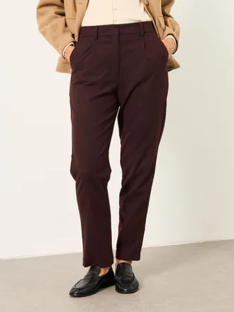 Fat Face FatFace Willow Plum Purple Herringbone Trousers