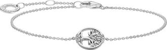 Thomas Sabo Tree of Love Armband met Witte Stenen - Dames - Armbanden - Grijs - ONE Size - Accessoires