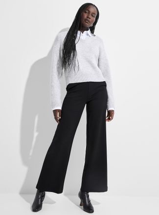 Icone Womens Ponte wide-leg pant