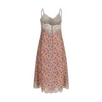 Dolce & Gabbana Womens Multicolor Silk Casual Dress