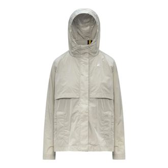 K-Way K-Way, Light Jackets, female, Beige, Size: XS Sophile Satin Glass Jacket
