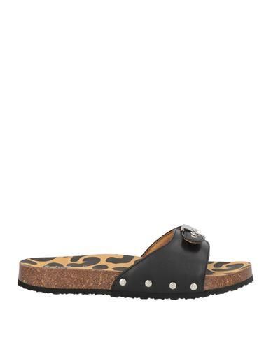 Scholl Amberly Sandali Con Frange E Strass - Senza Cinturino, Pelle Scamosciata, Plantare Bioprint - Nero, 38 EU