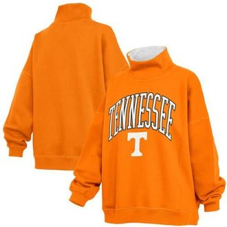 Pressbox Womens Pressbox Tennessee Orange Tennessee Volunteers Oversized Mock Neck Sweatshirt at Nordstrom, Size Xx-Large