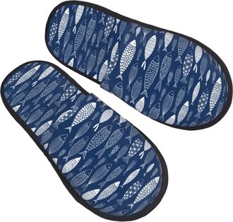 Generic Cotton Slippers Ornamental Fish Furry Slipper Portable Anti-Slide Slipper For Holiday Home Ladies M