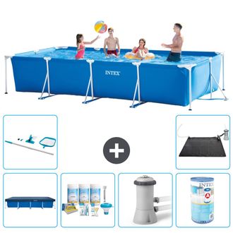Intex Piscina Con Estructura Rectangular - 450x220x84 Cm - 7-piezas S30251