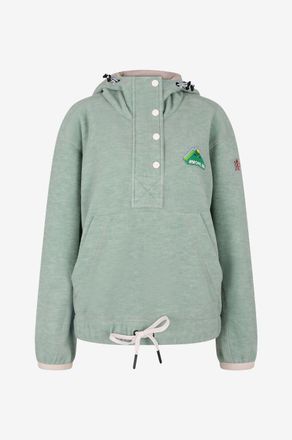 Moncler Fleece-Kapuzensweatshirt mit Berg-Patch MONCLER