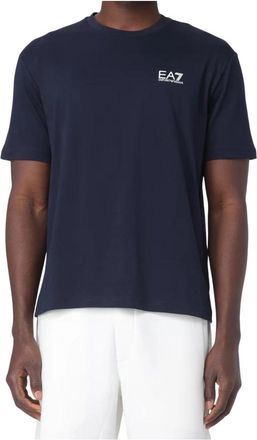 Emporio Armani Girocollo T-shirt - Heren - T-shirts - Blauw - M - Katoen - Tops