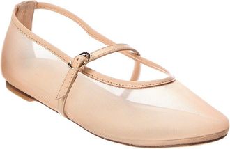 Stuart Weitzman Bareitall Mesh & Leather Mary Jane