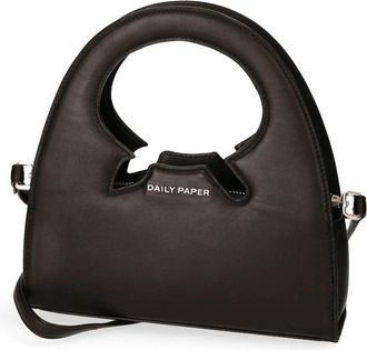 Daily Paper Clothing Codu Small Bag - Dames - Handtassen - Zwart - ONE Size - Leer - Tassen
