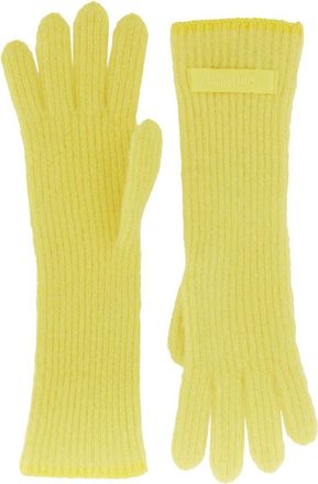 Jacquemus Grosgrain Logo Gloves-Donna