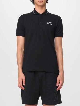 Emporio Armani Polo in cotone con logo Ea7
