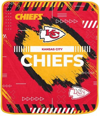 Pegasus Sports Kansas City Chiefs Nfl Team Modern Graphic Fleece Blanket