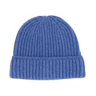 PIACENZA 1733 Ribbed Cashmere Beanie - unisex - PIACENZA 1733 - Accessories - Blue - M - Accessories