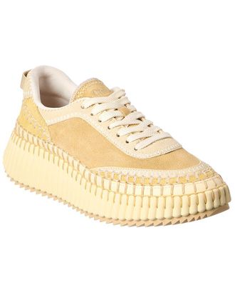 Chlo&eacute; Nama Leather & Suede Sneaker