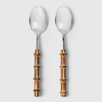 Gucci Bamboo Spoon, Set Of Two, Brown