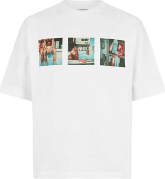 Dsquared2 T-shirt met print Tom Bianchi print - Wit