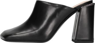 Ash Angie Mule Soft Polish Calf - Dames - Muiltjes - Zwart - 39 EU - Leer - Schoenen