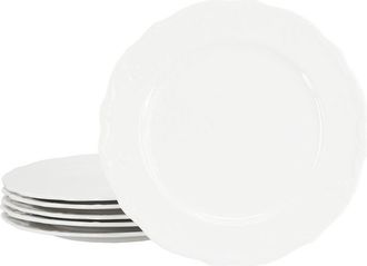 Elama Henryi 6Pc Porcelain Dinner Plate Set