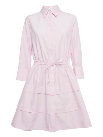 Alaia tiered button-front dress - Pink