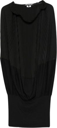 Junya Watanabe Mouwloze Top met Plooi - Dames - Tops zonder mouwen - Zwart - M - Tops