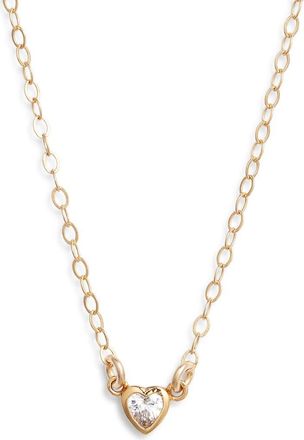 Set & Stones Sarah Heart Pendant Necklace in Gold at Nordstrom