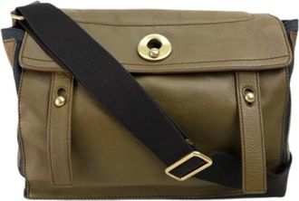 Saint Laurent Pre-owned Cross Body Bags, female, Brown, Size: ONE SIZE Pre-owned Canvas Shoulder Bag