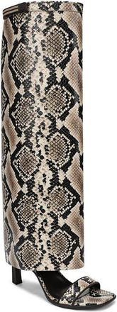 Naturalizer x June Ambrose Nova Shaft Sandal in Natural/Brown Multi at Nordstrom, Size 6.5