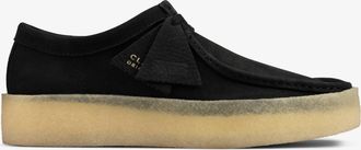 Clarks Mens Wallabee Cup Black Nubuck Shoes - Size UK 9.5