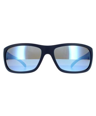 Arnette Rectangle Mens Matte Blue Dark Grey Mirror Water Sunglasses - One Size