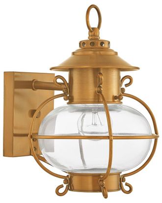 Livex Lighting Harbor 1-Light Fb Outdoor Wall Lantern