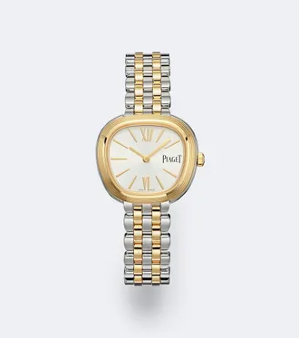 Piaget Sixtie 18kt rose gold and stainless steel watch