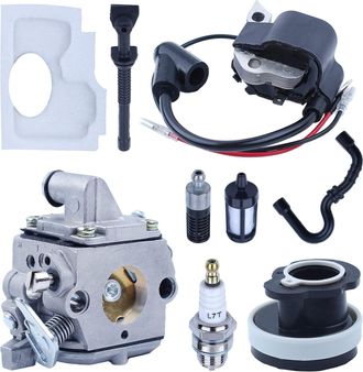 OEM Kit De Carburador Para Stihl Ms170 Ms180 017 018, Carburador + Bobina De Encendido + Filtro De Aire + Buj&iacute;a + Manguera De Combustible Accesorio De Mot