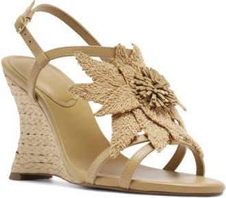 Arezzo Cali Wedge Sandal in Caramel Sun at Nordstrom, Size 9.5