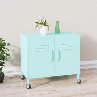 Berkfield Home Storage Cabinet Mint 60x35x56 cm Steel in Green | Size: 60 x 35 x 56 cm