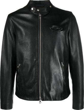 DIESEL フード付きブラウンレザージャケット　漆黒の衝撃さん専用 Black Diesel Leather Jackets: Shop up to −75% | Stylight