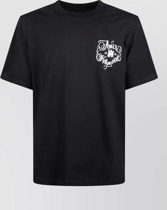 Amiri ribbed cotton logo print t-shirt