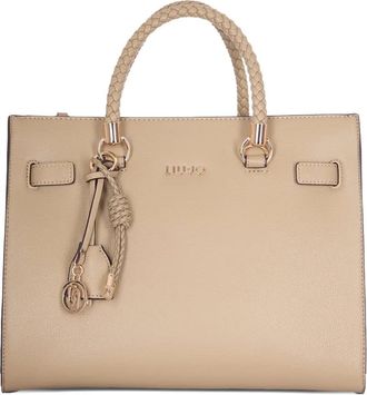 Liu Jo braided-handle tote bag - Beige