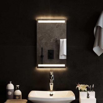 vidaXL Espejo De Ba&ntilde;o Con Led 30x50 Cm Vidaxl