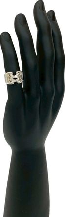 Herm&egrave;s Silver Silver 925 Band Ring (Pre-Owned)