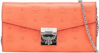 MCM Mcm Red Color Leather Chain/Shoulder Wallet (Pre-Owned)