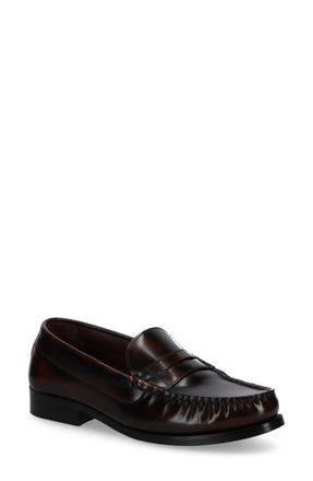 Alohas Rivet Leather Loafer in Brushed Coffee Brown at Nordstrom, Size 10-10.5Us