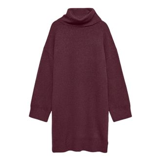 Vero Moda Dames/Dames Waterman Roll Neck Jumper Dress (Wijn)