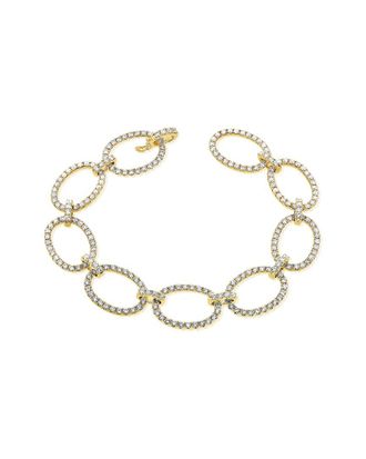 Sabrina Designs Dnu Sabrina Designs 14K 5.49 Ct. Tw. Diamond Oval Link Bracelet