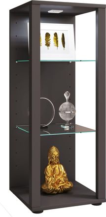 ebuy24 Ebuy24 - Vitrina De Vidrio Vcm De Pie Vitrina De Vidrio Con Vidrio De Seguridad Esg Dimensiones Aprox. Al. 90 X An. 35 X P. 35 Cm Soporte Vitrina Vidr