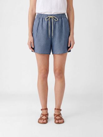 Jacob Cohen Linen Blend Drawstring Shorts