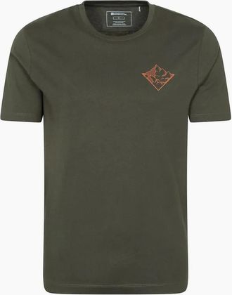 Mountain Warehouse Mens Mountain Warehouse Mens 3 Peaks Cotton T-Shirt - Green - Size: 48