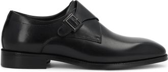 Kazar Monk Strap Schoen - Heren - Nette schoenen - Zwart - 42 EU - Leer - Schoenen